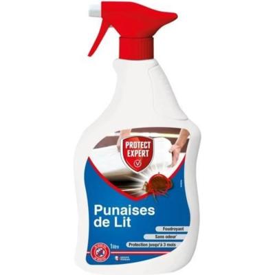 Spray Anti-Punaises De Lits, Foudroyant - Prêt à l'emploi - 1L - Ne tâche Pas - Efficacité Longue Durée