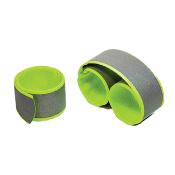 Éclairage snap wrap réfléchissant (par 2) CoolRide - gris/vert - TU