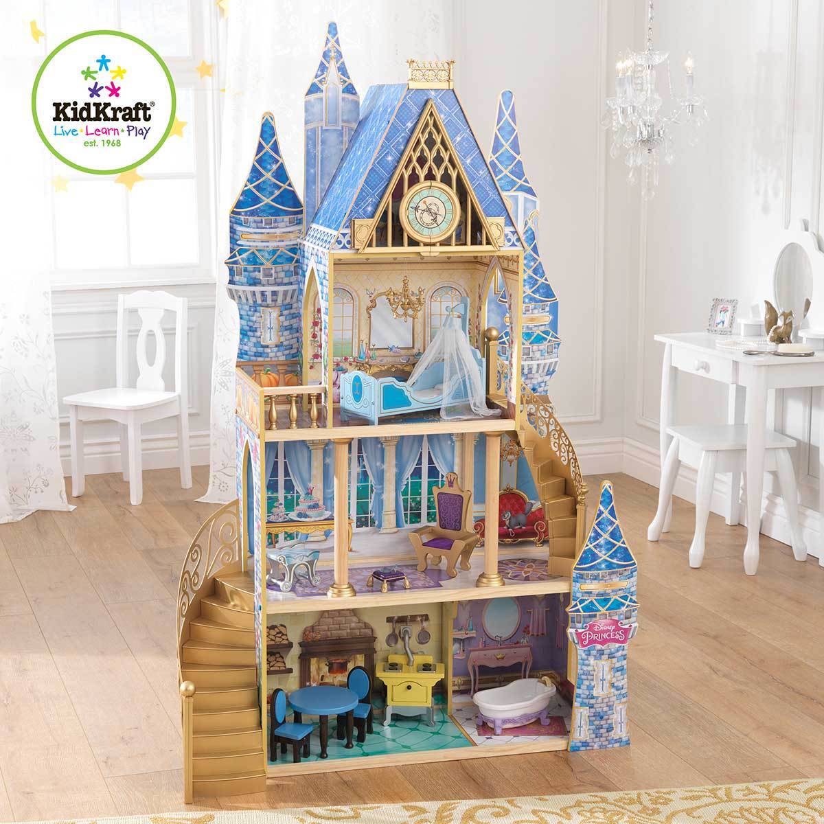 Maison de poupée - le château en bois