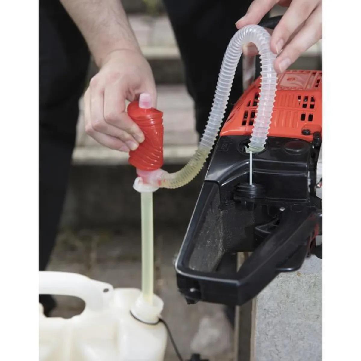 Pompe manuelle 8 mm, pompe de transvasage, pompe à essence, huile liquide,  pompe d'aspiration manuelle avec 2 m, pompe d'aspiration de carburant