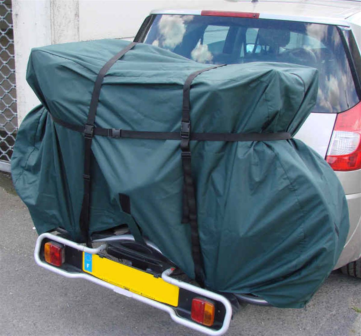 Housse de protection pour porte velo pour camping car (pour 2